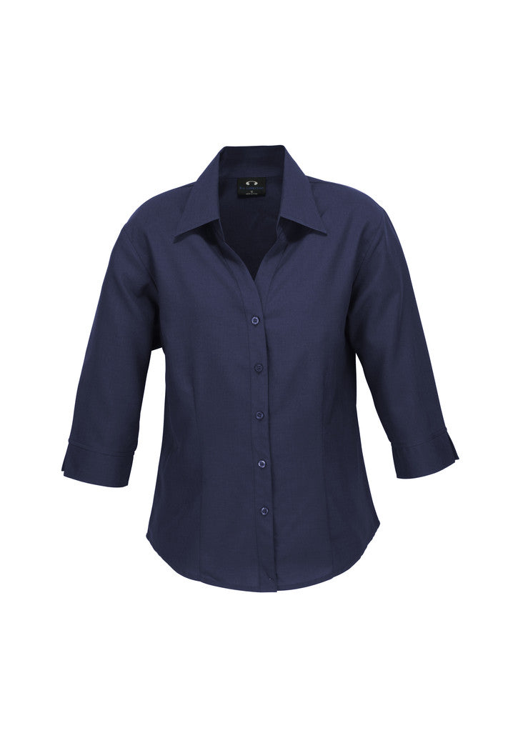 LADIES PLAIN OASIS 3/4 SLEEVE SHIRT