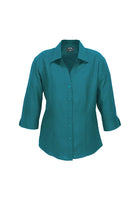 LADIES PLAIN OASIS 3/4 SLEEVE SHIRT