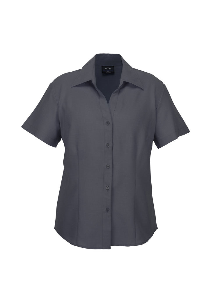 LADIES PLAIN OASIS SHORT SLEEVE SHIRT