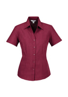 LADIES PLAIN OASIS SHORT SLEEVE SHIRT