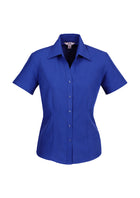 LADIES PLAIN OASIS SHORT SLEEVE SHIRT