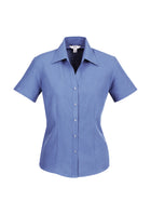 LADIES PLAIN OASIS SHORT SLEEVE SHIRT