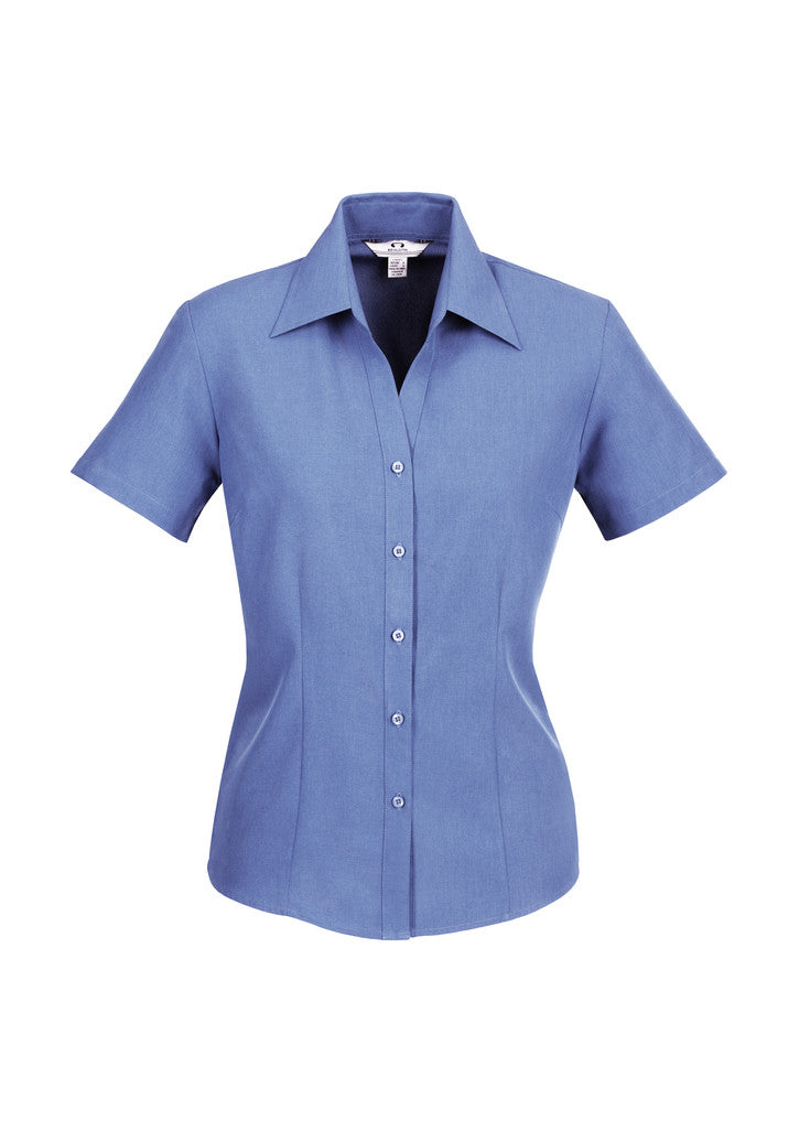 LADIES PLAIN OASIS SHORT SLEEVE SHIRT