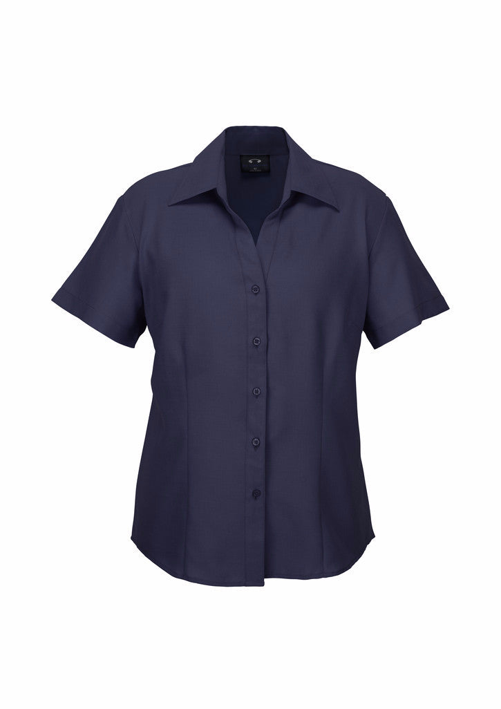LADIES PLAIN OASIS SHORT SLEEVE SHIRT
