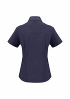 LADIES PLAIN OASIS SHORT SLEEVE SHIRT ( BACK )