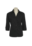 LADIES METRO 3/4 SLEEVE SHIRT