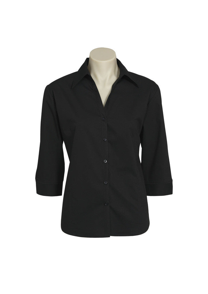 LADIES METRO 3/4 SLEEVE SHIRT