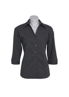 LADIES METRO 3/4 SLEEVE SHIRT