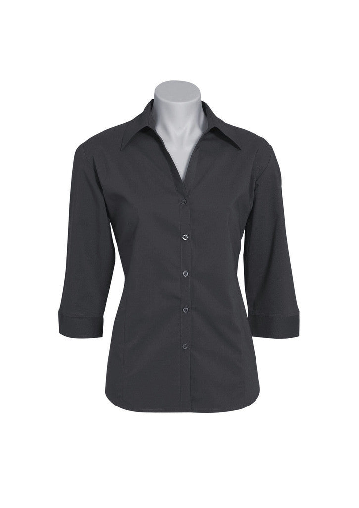 LADIES METRO 3/4 SLEEVE SHIRT