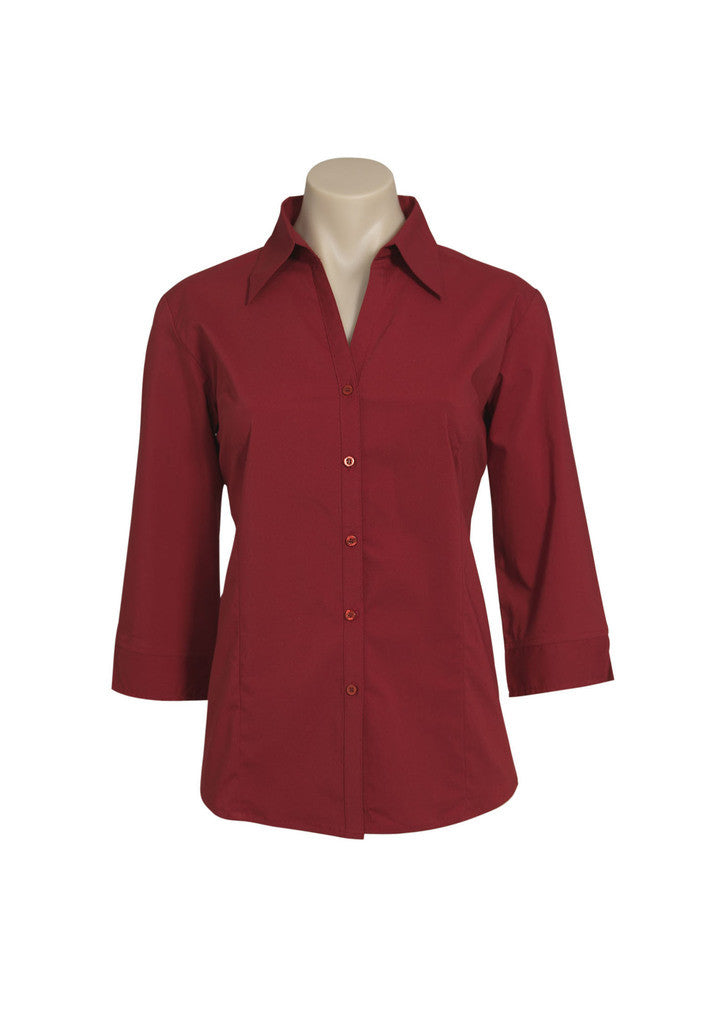 LADIES METRO 3/4 SLEEVE SHIRT