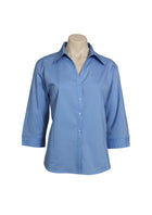 LADIES METRO 3/4 SLEEVE SHIRT