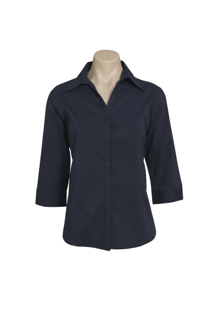 LADIES METRO 3/4 SLEEVE SHIRT