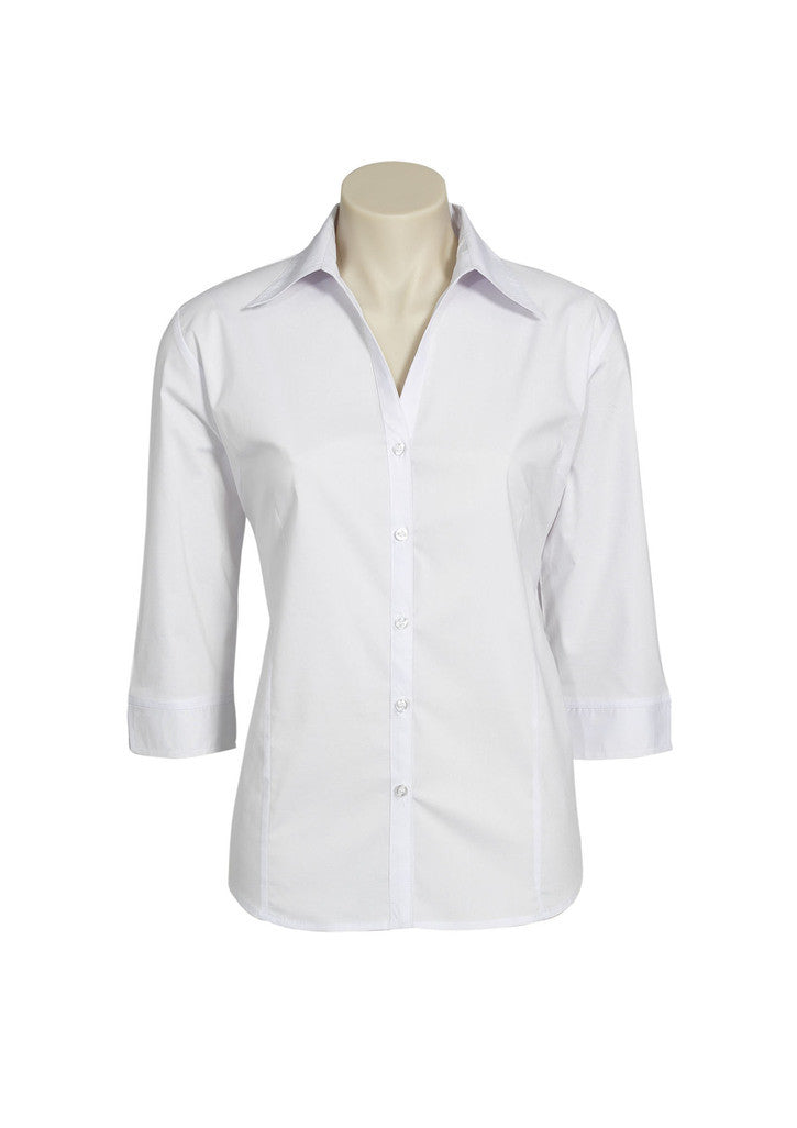 LADIES METRO 3/4 SLEEVE SHIRT