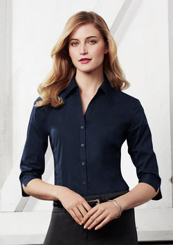 ACTIV EMBROIDERY DESIGNS.UNIFORMS.WORKWEAR.SYDNEY EMBROIDERY.LADIES METRO 3/4 SLEEVE SHIRT