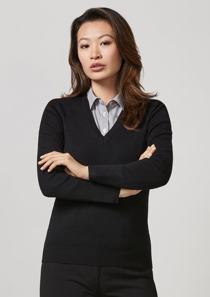 ACTIV EMBROIDERY DESIGNS. UNIFORMS. V-NECK PULLOVER. LADIES.