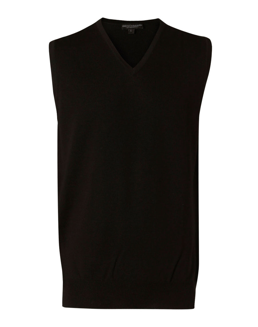 V-Neck Merino Wool Vest (Mens)