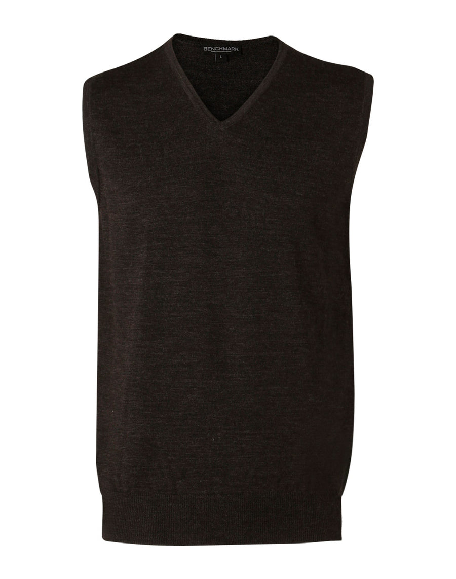 V-Neck Merino Wool Vest (Mens)