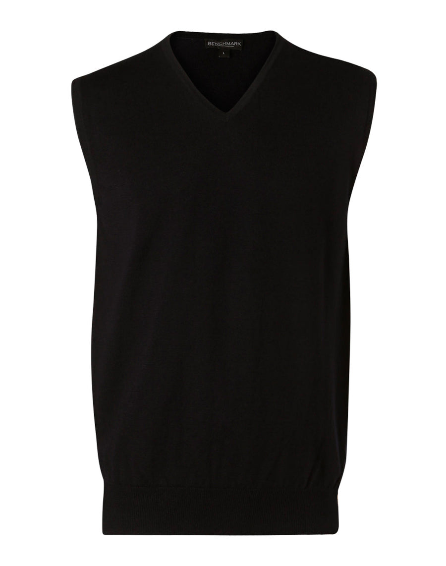 V-Neck Merino Wool Vest (Mens)