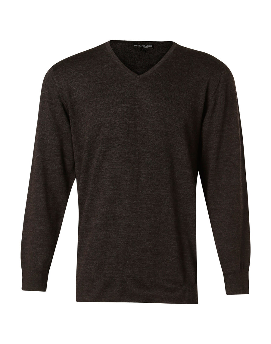 V-Neck Merino Wool Jumper (Mens)