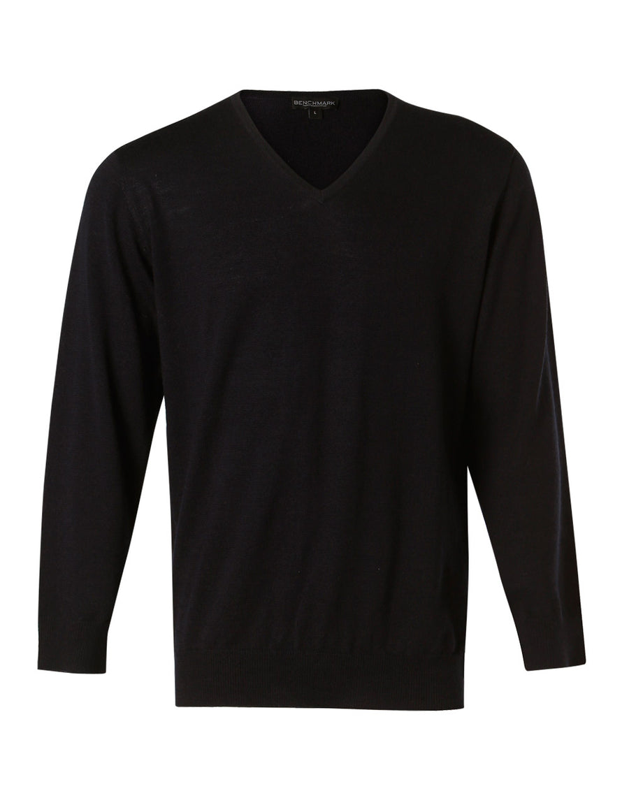 V-Neck Merino Wool Jumper (Mens)