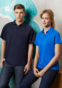 ACTIV EMBROIDERY DESIGNS. BIZ COLLECTION SPRINT MENS POLO