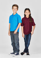 ACTIV EMBROIDERY DESIGNS. BIZ COLLECTION KIDS CREW POLO.