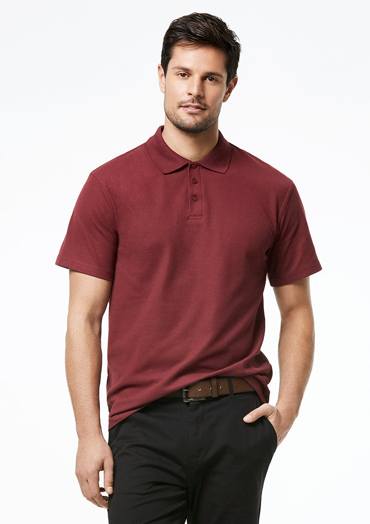 ACTIV EMBROIDERY DESIGNS.  UNIFORMS, BIZ COLLECTION MENS CREW POLO.