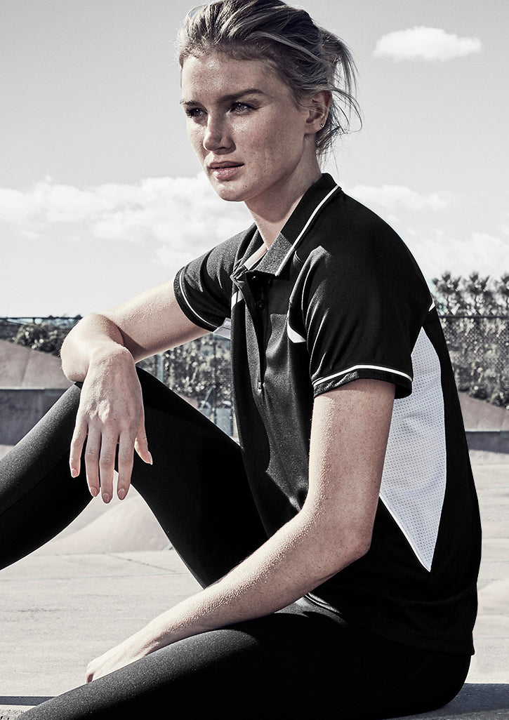 ACTIV EMBROIDERY DESIGN,BIZ COLLECTION Renegade polo ladies