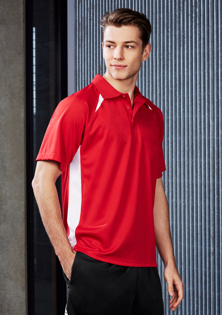 ACTIV EMBROIDERY DESIGNS. SPORTSWEAR.MENS SPLICE POLO
