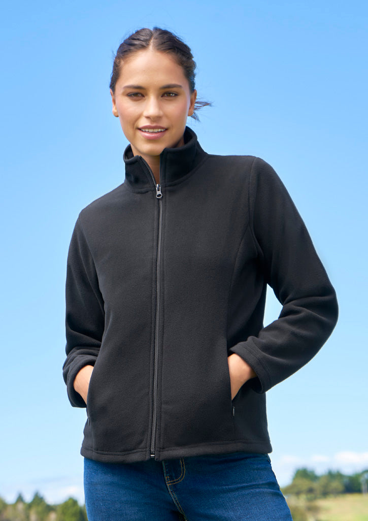Plain Micro Polar Fleece Jacket (Ladies)