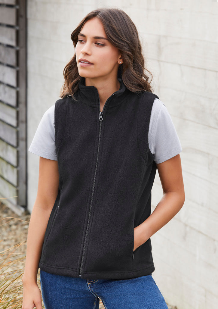 Plain Micro Polar Fleece Vest (Ladies)