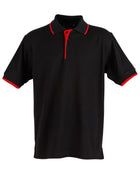 Liberty Poly/Cotton Contrast Pique Polo (Mens)
