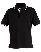 Liberty Poly/Cotton Contrast Pique Polo (Mens)