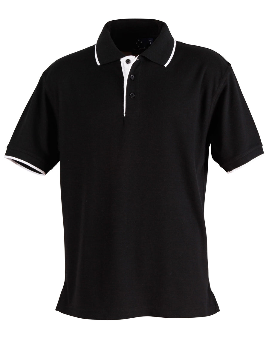 Liberty Poly/Cotton Contrast Pique Polo (Mens)