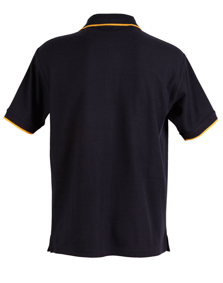 Liberty Poly/Cotton Contrast Pique Polo (Mens)