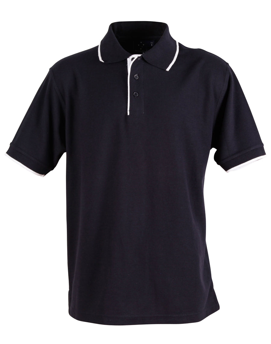Liberty Poly/Cotton Contrast Pique Polo (Mens)