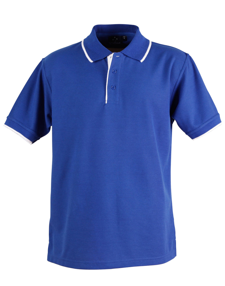 Liberty Poly/Cotton Contrast Pique Polo (Mens)