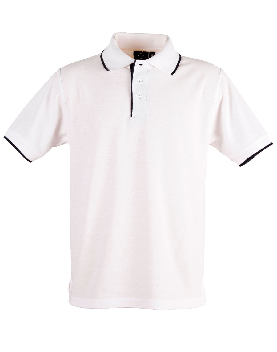 Liberty Poly/Cotton Contrast Pique Polo (Mens)