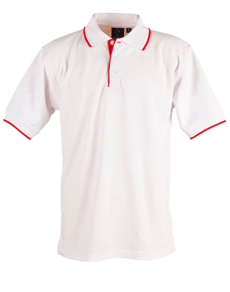 Liberty Poly/Cotton Contrast Pique Polo (Mens)