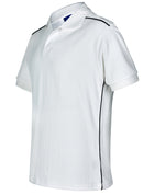 Cambridge Cotton Contrast Piping Short Sleeve Polo (Mens)