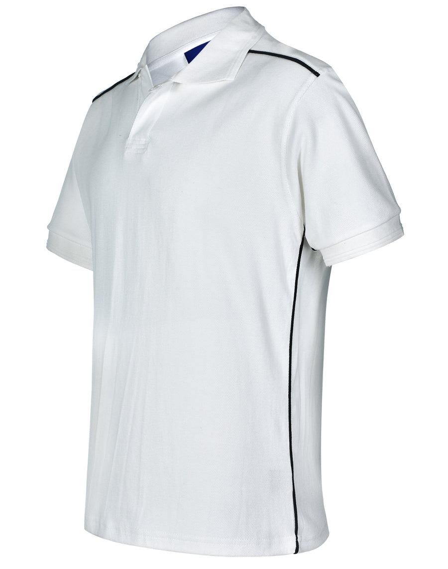 Cambridge Cotton Contrast Piping Short Sleeve Polo (Mens)