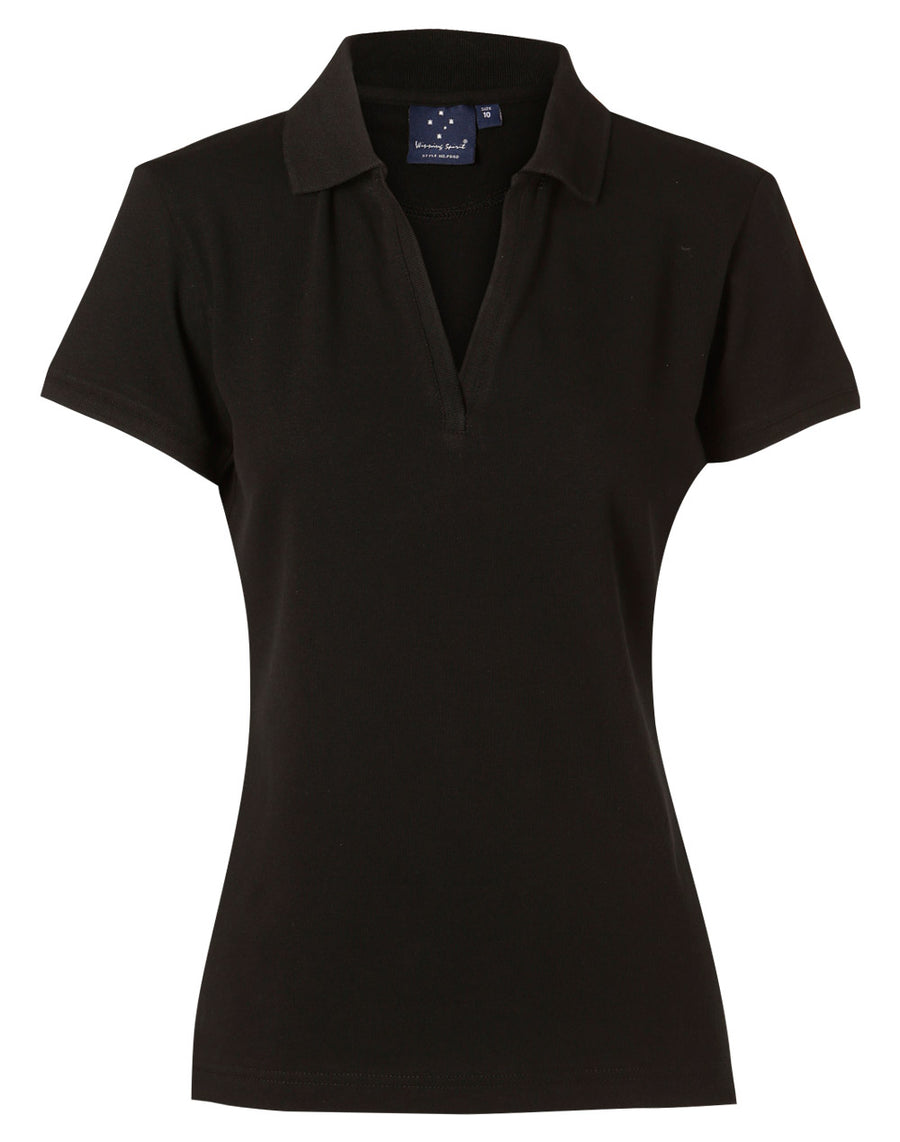 Longbeach Cotton Pique Knit Polo (Ladies)