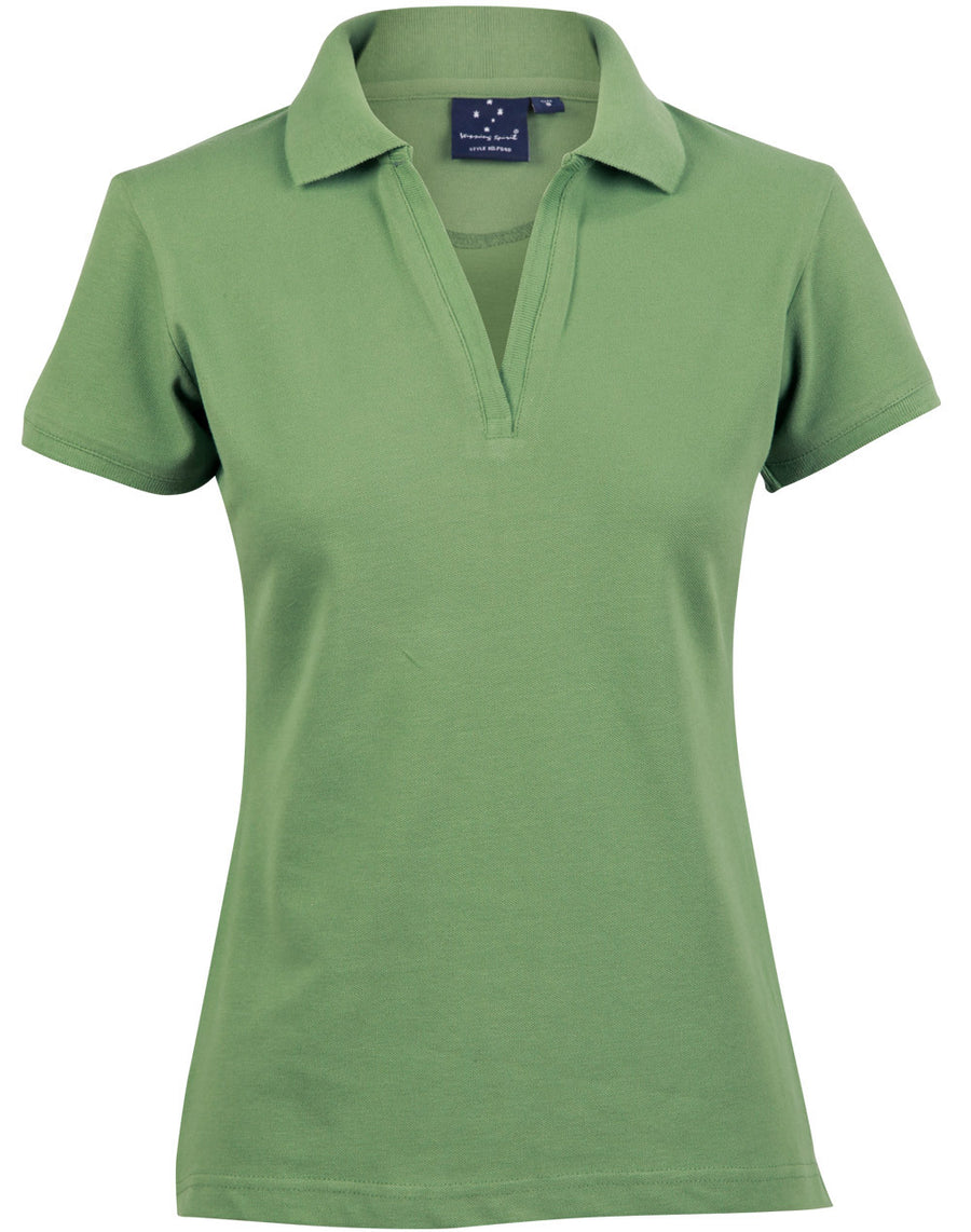 Longbeach Cotton Pique Knit Polo (Ladies)