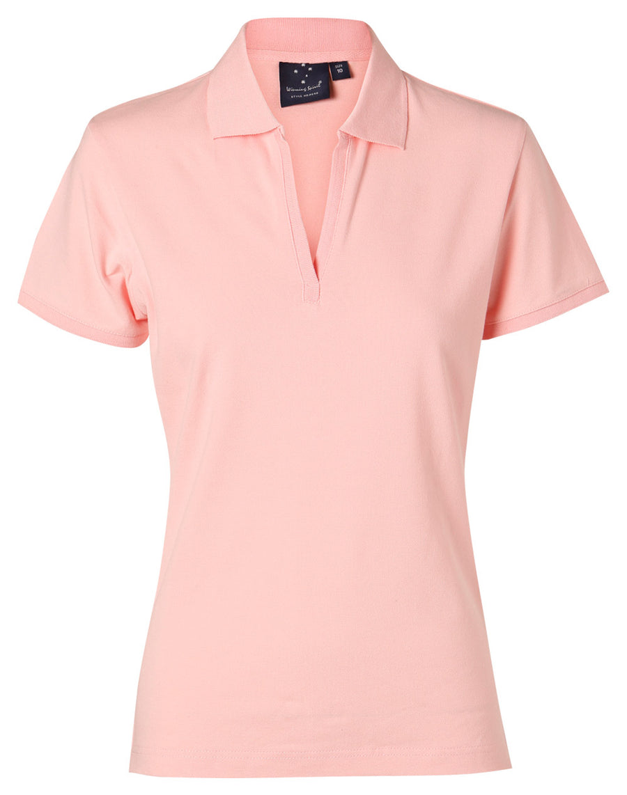 Longbeach Cotton Pique Knit Polo (Ladies)
