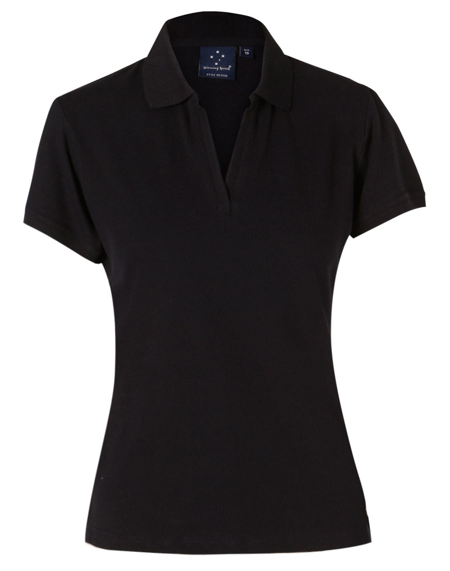 Longbeach Cotton Pique Knit Polo (Ladies)