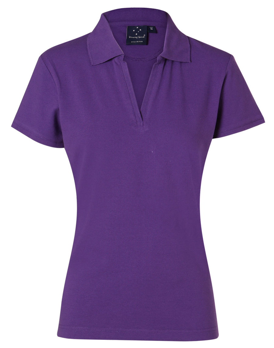 Longbeach Cotton Pique Knit Polo (Ladies)