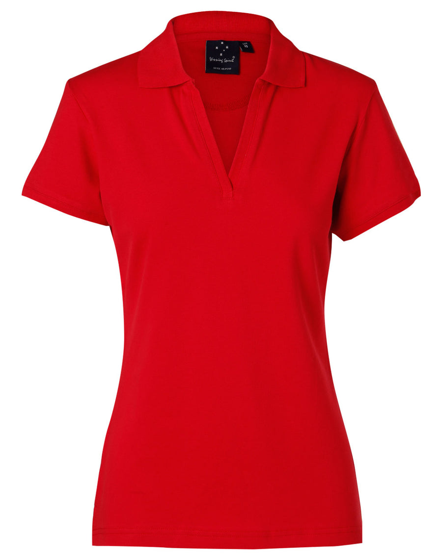 Longbeach Cotton Pique Knit Polo (Ladies)