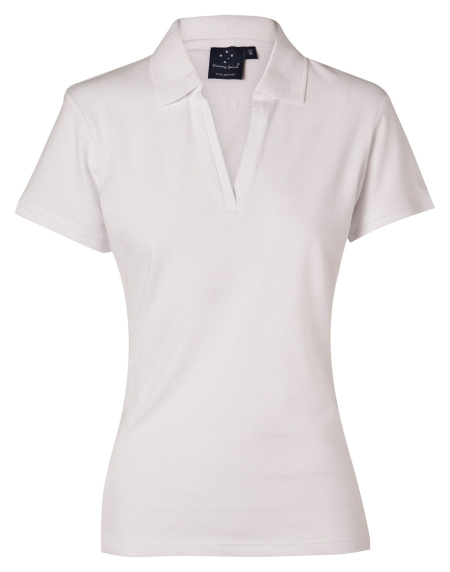 Longbeach Cotton Pique Knit Polo (Ladies)