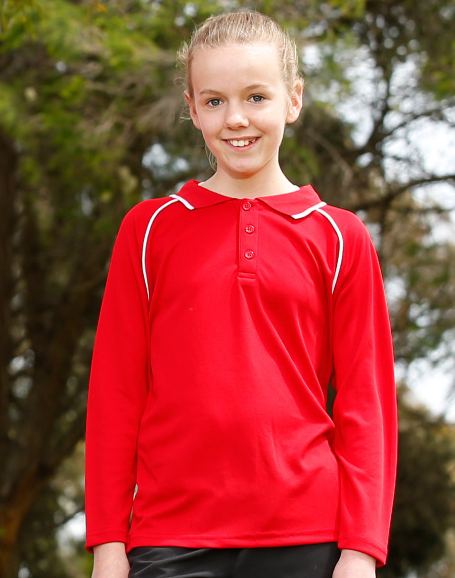 Champion Plus Long Sleeve Polo (Kids)