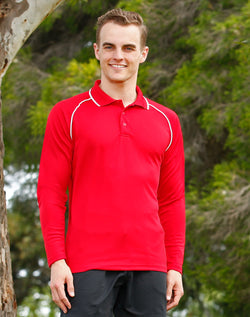Champion Plus Long Sleeve Polo (Mens)